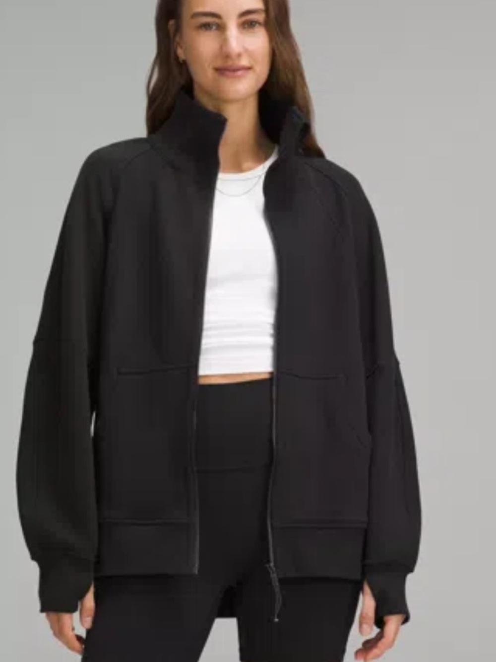 Lululemon oversized funnel neck full zip sweatshirt